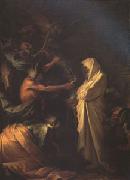 Salvator Rosa The Spirit of Samuel Called up before Saul by the Witch of Endor (mk05) oil painting